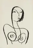 Beezy Bailey, Nude, screenprint on paper