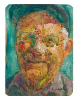 Pauline Gutter, Boer Soul, oil on wood panel