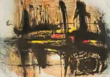 Armando Baldinelli, Abstract with Red and Yellow