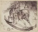 Dore by Diane Victor, pen on paper, sold Oct 2024