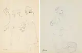 Eugene Labuschagne, Women and Their Pots; Arnaud on Back, two