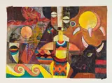 Speelman Mahlangu, Untitled (Abstract Composition)