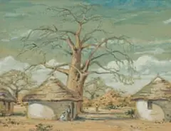 Die Kremetartboom by Erich Mayer, watercolour on paper, sold Oct 2024