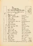 Walter Battiss, Prayer to the Young Moon, ink on paper