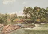 Cecil Thornley Stewart, Sabie River, oil on board