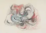 Cecil Higgs, Abstract Shells, oil pastel on paper