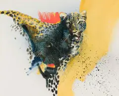 Keith Joubert, Leopard, oil on canvas
