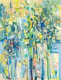 Judy Shear, Garden View, oil and acrylic on canvas