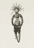 Bevan de Wet, Fetish Doll, etching on paper