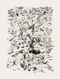 Judy Shear, Landscape in Black and White, ink on paper