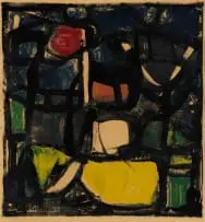 Giuseppe Cattaneo, Abstract Composition, monotype on paper