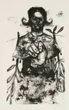 Hanneke Benadé, Untitled (Female Figure), lithograph on paper