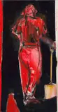 Arlene Amaler-Raviv, Road-works I, oil on canvas