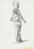 Nelson Makamo, It Sounds Like Beautiful Like the Truth, pencil on paper