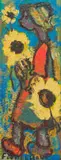 Figure with Sunflowers by Frans Claerhout, oil on board, sold Oct 2024