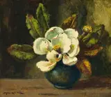 Otto Klar, Magnolia, oil on board