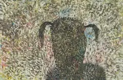 Anton Karstel, Head and Shoulders Silhouette, oil on canvas
