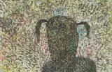 Anton Karstel, Head and Shoulders Silhouette, oil on canvas