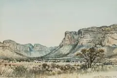 Dick (Richard) Findlay, Waterberg, August, watercolour on paper