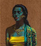 Vladimir Tretchikoff, Balinese Girl, oil on canvas