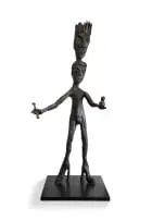 Beezy Bailey, King and Queen, bronze with a brown patina on a metal base