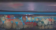 Seascape by Larry Scully, oil on canvas, sold Sep 2024