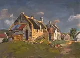 Gregoire Boonzaier, Visserhuisies, Struisbaai (Fishermen's Cottages, Struisbaai)