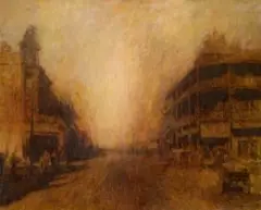 Anton Karstel, Pritchard Street, oil on canvas