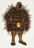 Walter Oltmann, Bristle Suit III, ink and bleach on paper