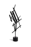Rodan Kane Hart, Abstract Form, painted steel on a wooden base