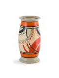 Clarice Cliff, Bizarre vase with 'Red Carpet' pattern, ceramic