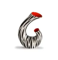 Beswick Pottery, Abstract vase with 'Zebra' pattern, ceramic