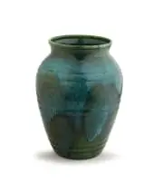 Linn Ware & Ceramic Studio, Large vase, green- and blue-glazed stoneware