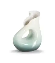 ViBi Torino, Vase, 1950, green-glazed porcelain