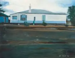 Clare Menck, Viktoriaanse Huis, Williston (Victorian House, Williston), oil on panel