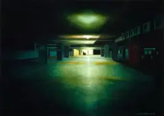 Henk Serfontein, Quiet Nights: Waterfront, oil on canvas