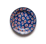 John Leask Nowers, Plate with abstract pattern motif, painted and glazed ceramic