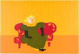 Robert Hodgins, So?, colour lithograph on paper