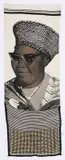 Steven Cohen, Nomsa, hand-coloured silkscreen on Transkei fabric, safety pins