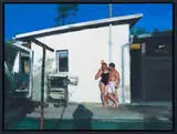 Clare Menck, Bather Couple in a Backyard