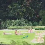 Kirsten Beets, Garden Picnic, oil on canvas