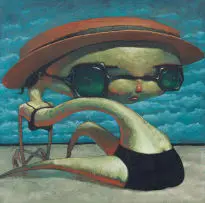 Tony Giles, Beach Girl, oil on canvas
