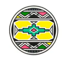Esther Mahlangu, Abstract Patterns, acrylic on canvas