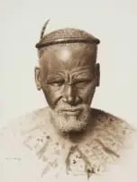 Gerard Bhengu, Portrait of a Man, watercolour on paper