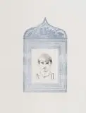 Andrew Verster, KOSTAS, etching with silver leaf and embossing on paper