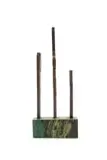 Abe Pass, Abstract, bronze with a brown patina on a marble base