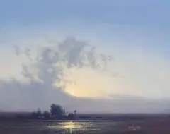 Ignatius Marx, Evening Beckons, oil on canvas laid down on board