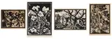Gregoire Boonzaier, Linocuts, four, linocut on paper