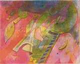 Dirk Meerkotter, Fallen Idols, colour etching on paper