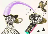 Bongi Bengu, Life of Domesticity, colour lithograph on paper